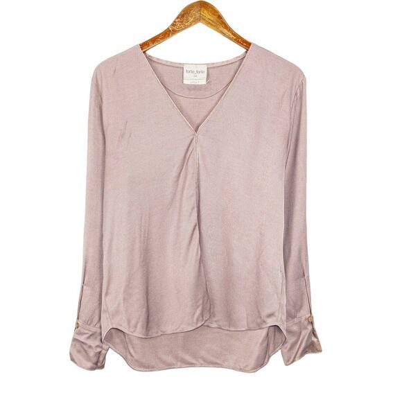 Forte_Forte Italy Women's Vneck Blouse in light purple Size 2 - Picture 5 of 8